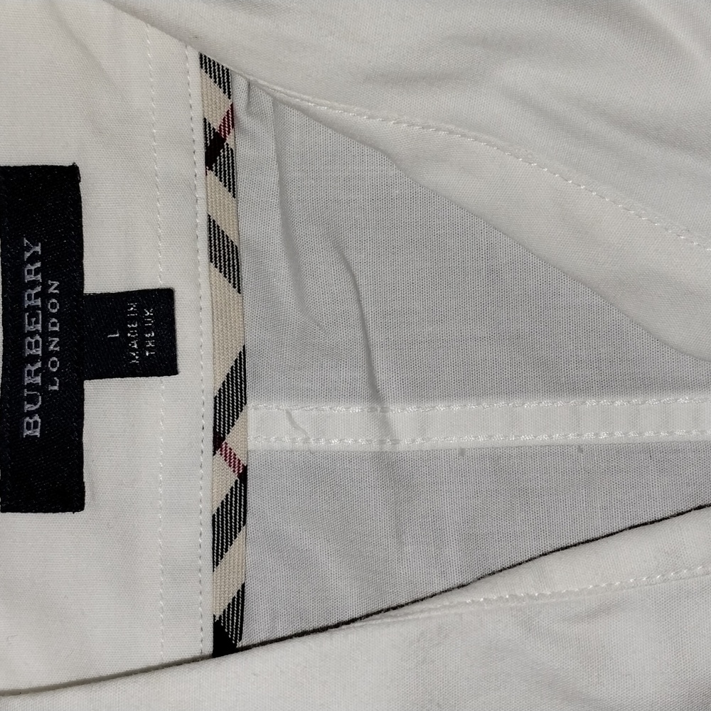 Burberry Asymmetrical Ivory Button-Up Shirt - Picture 3 of 11
